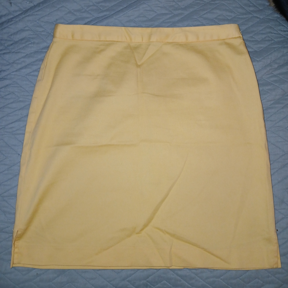 J.G. Hook Vintage Marigold Pencil Skirt Sz 12 EUC